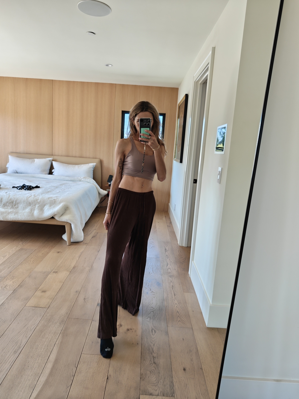 Auden Ribbed Chocolate Brown Tank Top